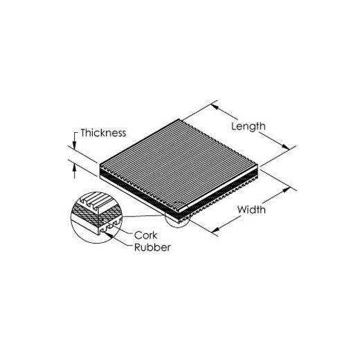 Easyflex VibraSystems Cork/Rubber isolator pads for Chillers, HVAC, Air Compressor, Washer and Dryer, Air Conditioner Units, Pack of 4