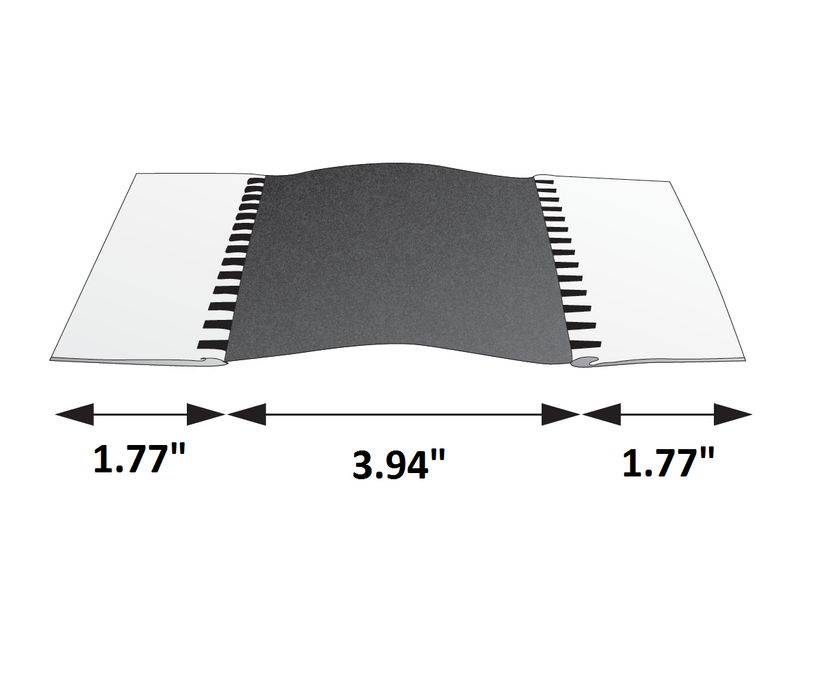 Easyflex 7.48" x 82 ft. Rox Flexible Duct Connector, 28 ga. (1.77" x 3.94" x 1.77")