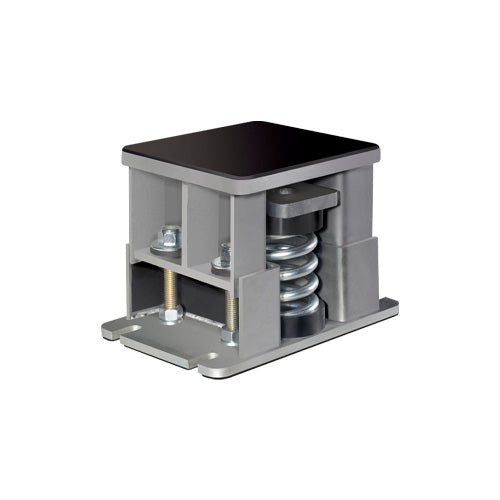 Easyflex VibraSystems 2 Spring Vibration Isolators Flat Top With an Inside Leveling, 1'' Deflection