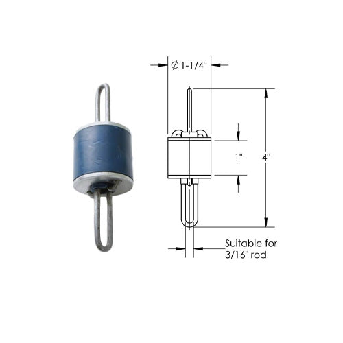 Easyflex VibraSystems Wire Hangers Vibration Isolation, Deflection 0.200 inch