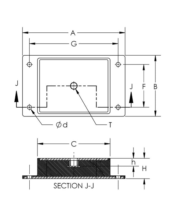 Easyflex VibraSystems Heavy Duty Vibration Dampers/Mounts for presses, blowers, pumps, engines, vibrators, rolling mills, crushers, transformers