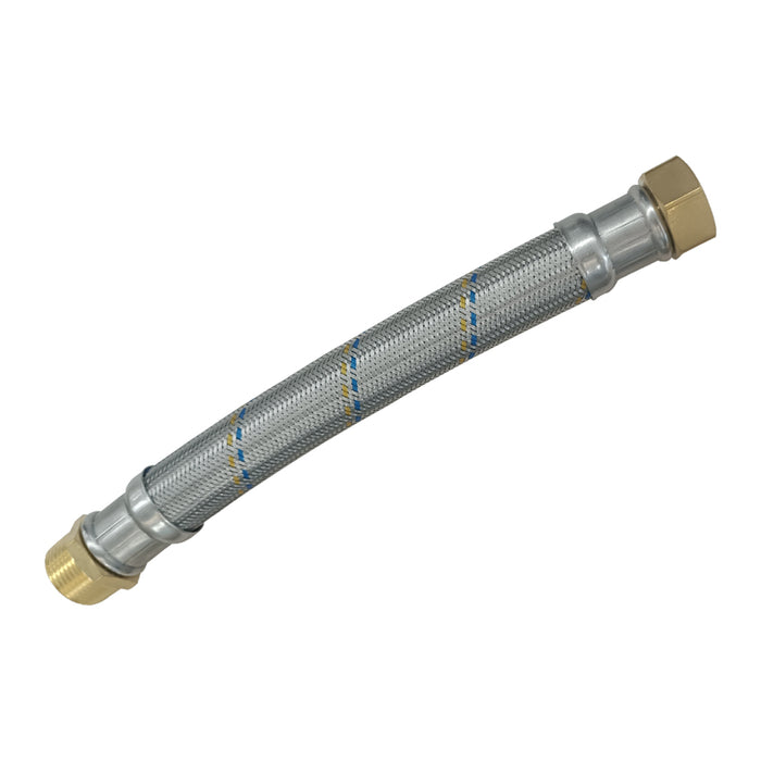 Easyflex Flexible Connector with Brass Ends (Solid MNPT x F Swivel & MNPT Adapter)