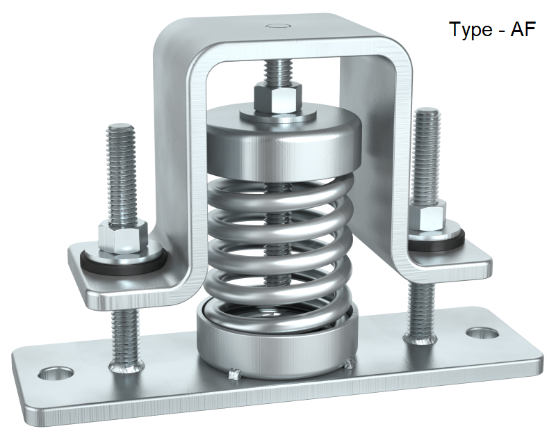 Easyflex VibraSystems Spring Isolator/Restrainer, 1 Inch Deflection