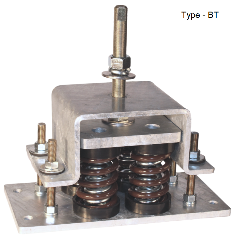 Easyflex VibraSystems 4 Spring Isolator/Restrainer, 1 Inch Deflection